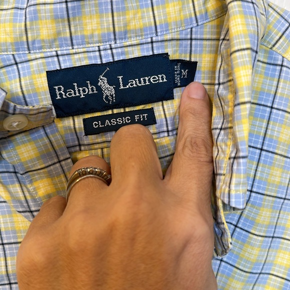 Ralph Lauren classic fit size M men’s long sleeve button down 100% cotton - Picture 5 of 5